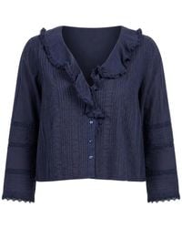 Doen - Huguette Ruffled Pin-Tucked Blouse - Lyst
