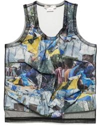 Comme des Garçons - Graphic-Print Tank Top - Lyst