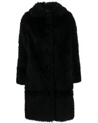 Yves Salomon - Faux-Fur Wool-Blend Coat - Lyst