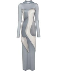 Acne Studios - Stiletto-print Hooded Maxi Dress - Lyst