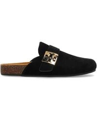 Tory Burch - Mellow T-Monogram Buckle-Fastening Flat Mules - Lyst