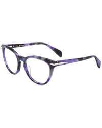 Rag & Bone - Tortoiseshell-Effect Round-Frame Glasses - Lyst