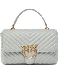 Pinko - Medium Love Chevron-Quilted Appliqué Tote Bag - Lyst
