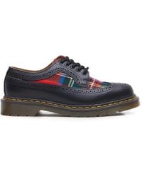 Dr. Martens - Tartan-Panel Brogue Derby Shoes - Lyst
