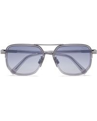 Zegna - Transparent Pilot-frame Sunglasses - Lyst