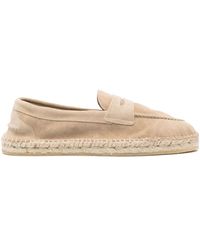 Peserico - Penny-slot Suede Loafers - Lyst