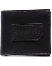 Billionaire Institutional Embossed-logo Wallet - Black
