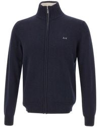 Sun 68 - High-Neck Zip-Up Cardigan - Lyst