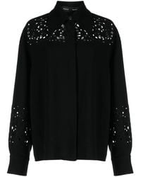 Proenza Schouler - Broderie Anglaise Crepe Shirt - Lyst