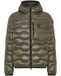 Blauer - Logo-Patch Padded Jacket - Lyst