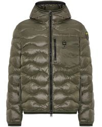 Blauer - Logo-Patch Padded Jacket - Lyst