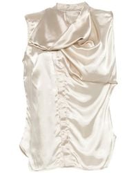 Rick Owens - Draped Sleeveless Top - Lyst
