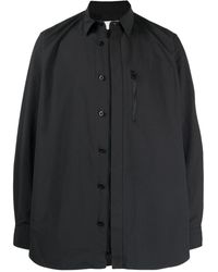 Sacai - Long-sleeved Zip-up Shirt - Lyst