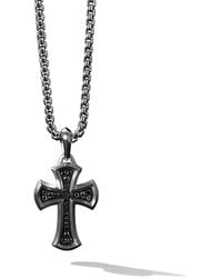 David Yurman 'Petrvs Cross' Anhänger mit Diamanten - Mehrfarbig