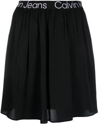 Calvin Klein - Jeans Logo Elastic Mini Skirt - Lyst