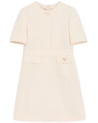 Valentino Garavani - Crepe Couture Short Dress - Lyst