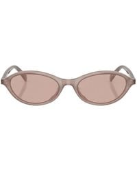 Emporio Armani - Oval-Frame Sunglasses - Lyst