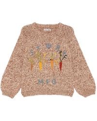 STORY mfg. - Graphic-Patched Round Neck Jumper - Lyst