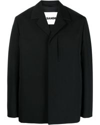 Jil Sander - Long-sleeved Cotton-wool Jacket - Lyst