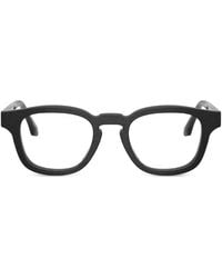 Giorgio Armani - Brushed-Finish Square-Frame Glasses - Lyst