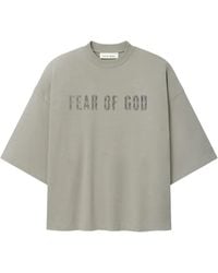 Fear Of God - Logo-Print Drop-Shoulder T-Shirt - Lyst