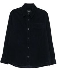 A.P.C. - Corduroy Chest-Pocket Shirt - Lyst