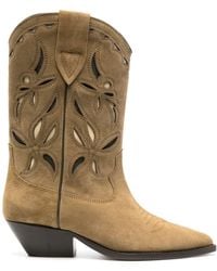 Isabel Marant - Duerto Suede Mid-calf Boots - Lyst