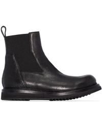 rick owens mens wedge boots