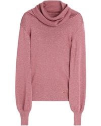 Valentino Garavani - Cowl-Neck Glittery Sweater - Lyst