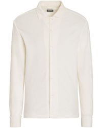 ZEGNA - Long-sleeve Cotton-silk Shirt - Lyst