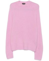 Tom Ford - Ribbed-Trim Long-Sleeve Sweater - Lyst