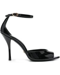 Stuart Weitzman - Nudist Point 100Mm Leather Sandals - Lyst
