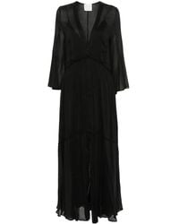 Forte Forte - Maxi-Jurk Met Kant - Lyst