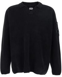C.P. Company - Lens-Detail Patch Sweater - Lyst