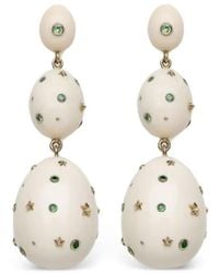 Bibi Van Der Velden - 18K Mammoth Sapphire Egg Earrings - Lyst