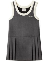 Miu Miu - Strappy Mini Dress - Lyst