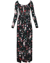 Rabanne - Rose-Print Maxi Dress - Lyst