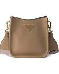 Prada - Mini Logo-detail Leather Shoulder Bag - Lyst