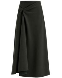 MEIMEIJ - Twist-Detail A-Line Maxi Skirt - Lyst
