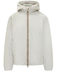 K-Way - Plain Warm Hooded Jacket - Lyst