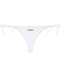 Vetements - Logo-Print Bikini Bottom - Lyst