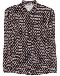 Siyu - Geometric-Print Long-Sleeve Shirt - Lyst