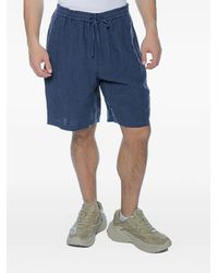 Emporio Armani - Flax Drawstring Shorts - Lyst