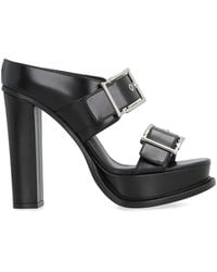 McQueen - Leather Sandals - Lyst