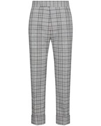 Thom Browne - Check-Patterb Back-Strap Trousers - Lyst