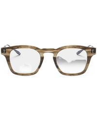Akoni - Wise Tortoiseshell-Effect Squared-Frame Glasses - Lyst