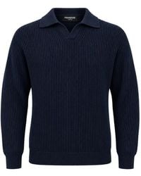 Franzese Collection - Steve Mcqueen Ribbed-Knit Pointed-Collar Sweater - Lyst