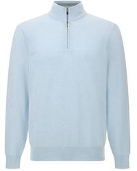 BOGGI - Half-Zip Cashmere Blend Pullover - Lyst