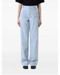 A.P.C. - Patch-Pocket Wide-Leg Jeans - Lyst