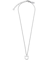 Ferragamo - Gancini Charm Necklace - Lyst